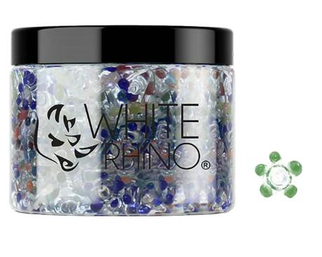 WHITE RHINO - GLASS FLOWER SCREEN - 10PK