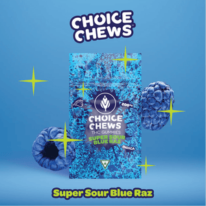 SUPER SOUR BLUE RAZ GUMMIES 200MG (10PK) (I)
