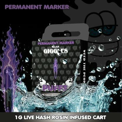 PUFFS PERMANENT MARKER LIVE ROSIN INFUSED CART 1G (I)