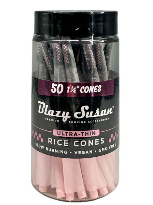 50PK ULTRA THIN RICE PRE-ROLLED CONES 1-1/4"