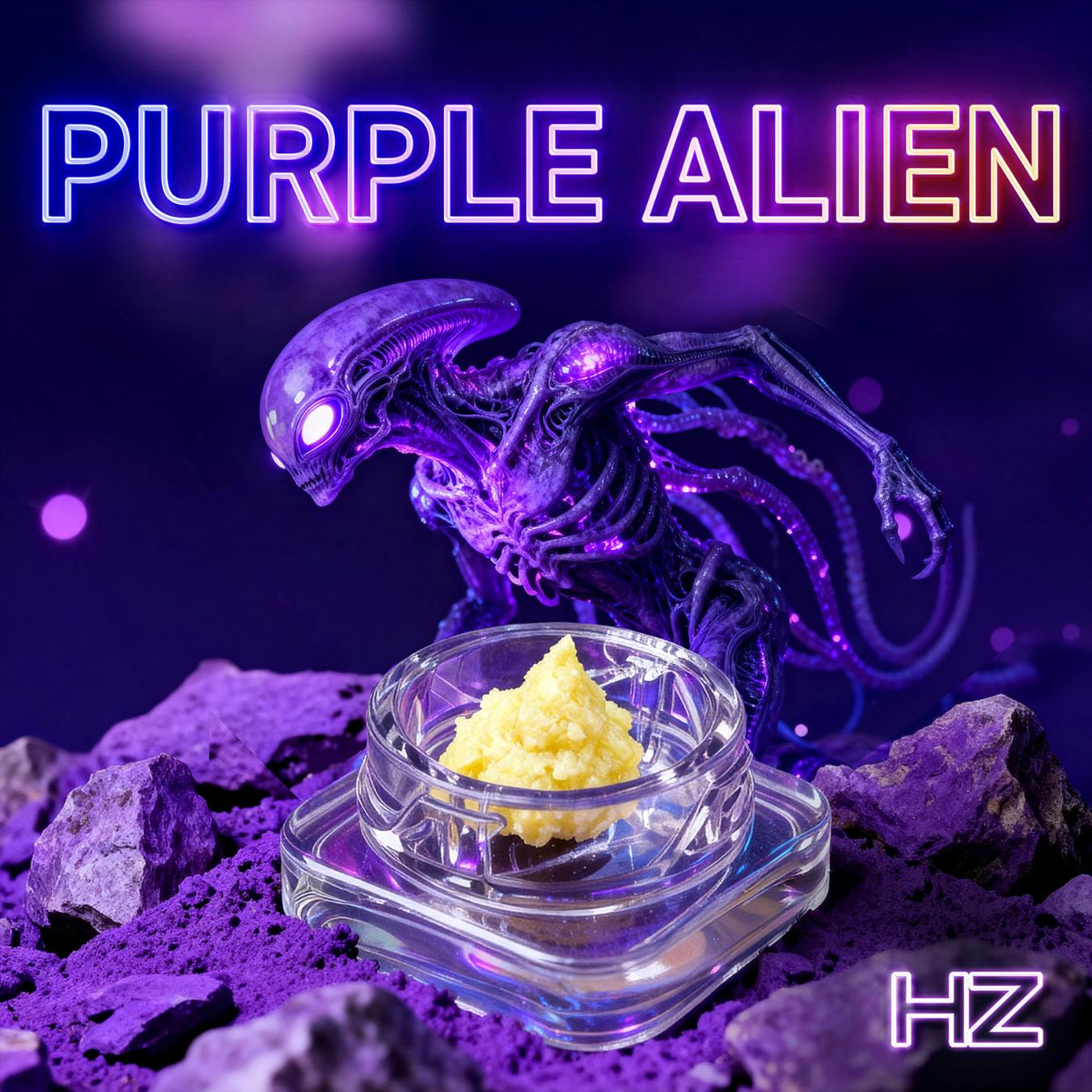 Purple Alien: Live Rosin Badder