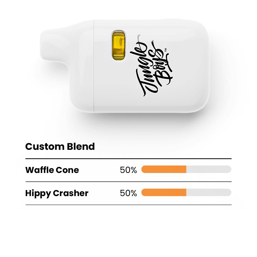 Waffle Cone + Hippy Crasher - 0.5g Live Rosin Vape Pen