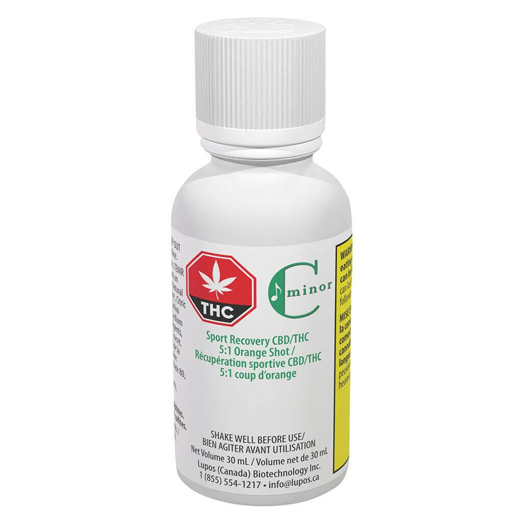 C Minor - Sport Recovery CBD/THC 5:1 Orange Shot - 30ml