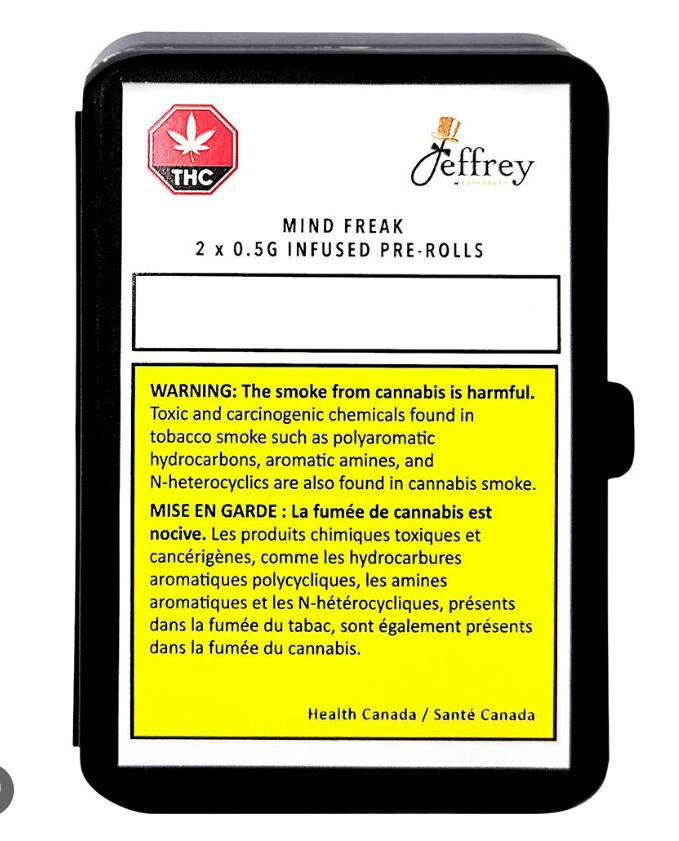 The Jeffrey by KushKraft - Mind Freak Infused Pre-Roll - 2x0.5g