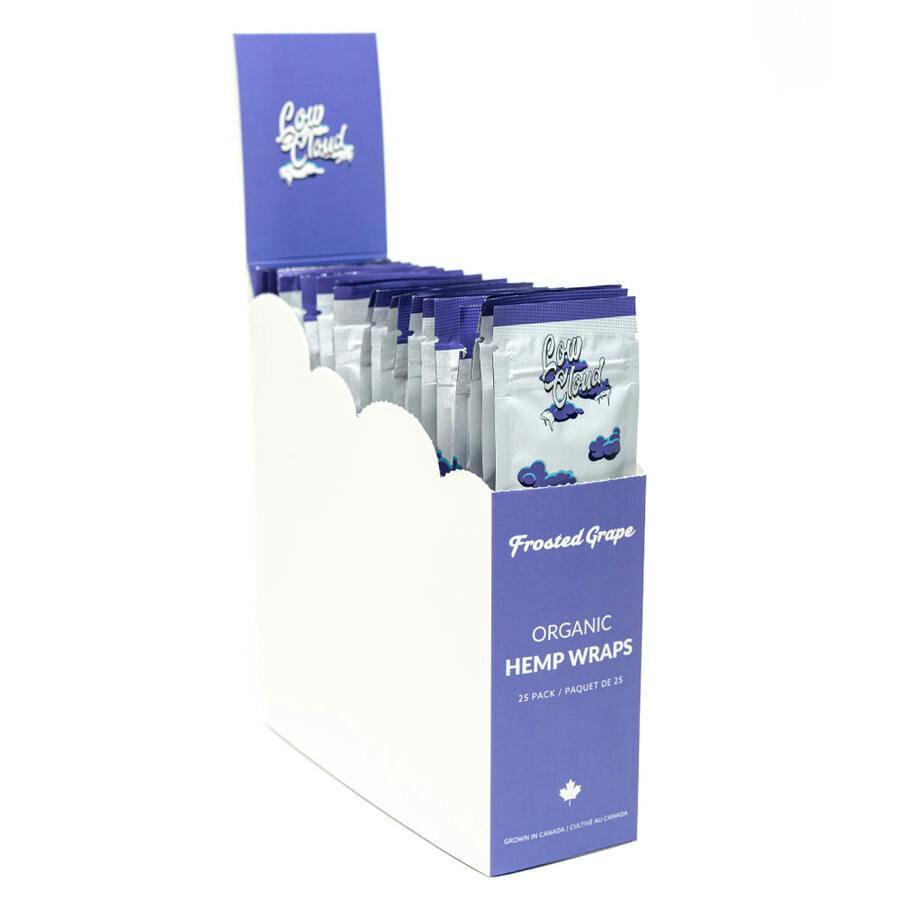 Frosted Grape Organic Hemp Wraps by Low Cloud