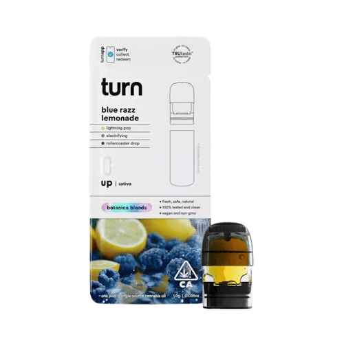 TURN - TURN UP BOTANICAL BLENDS POD [1G] BLUE RAZZ LEMONADE