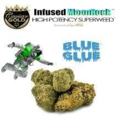 Blue: Glue Moon Rocks