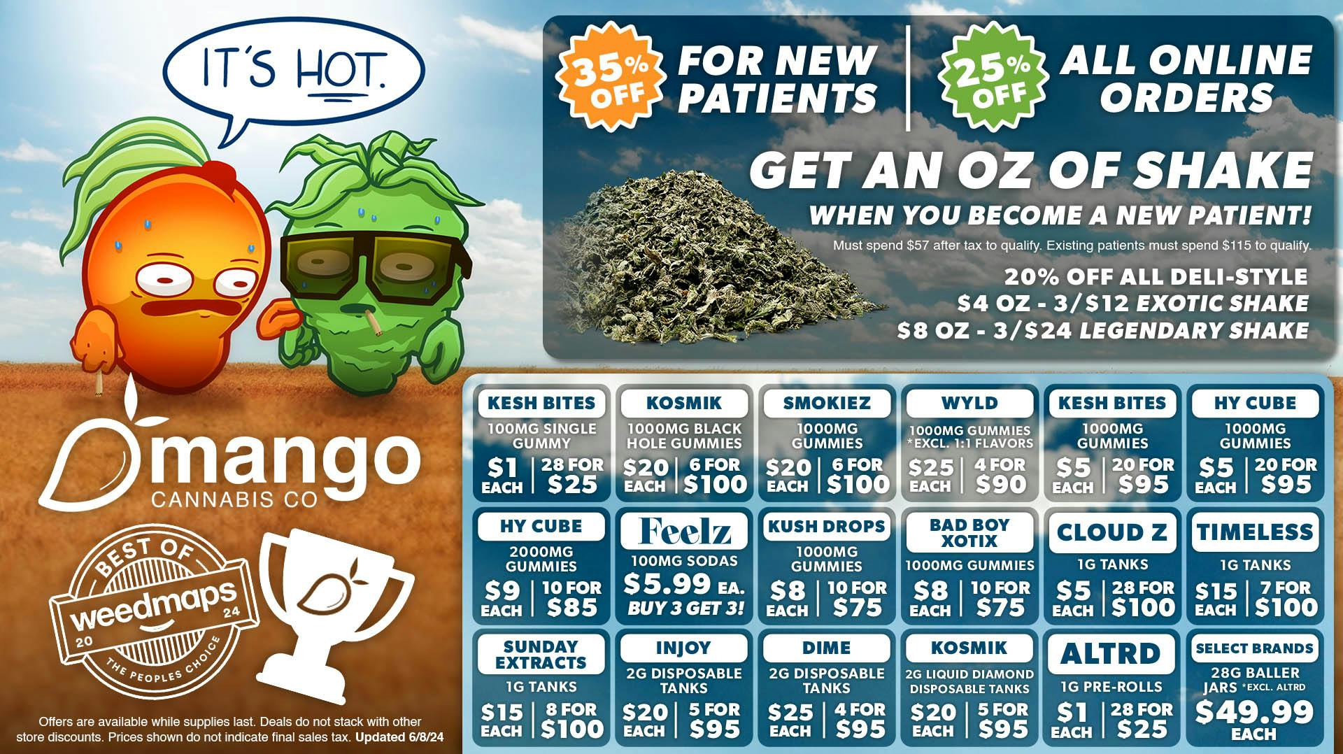 Sizzling Savings Await!🔥 at Mango Cannabis Edmond Weedmaps