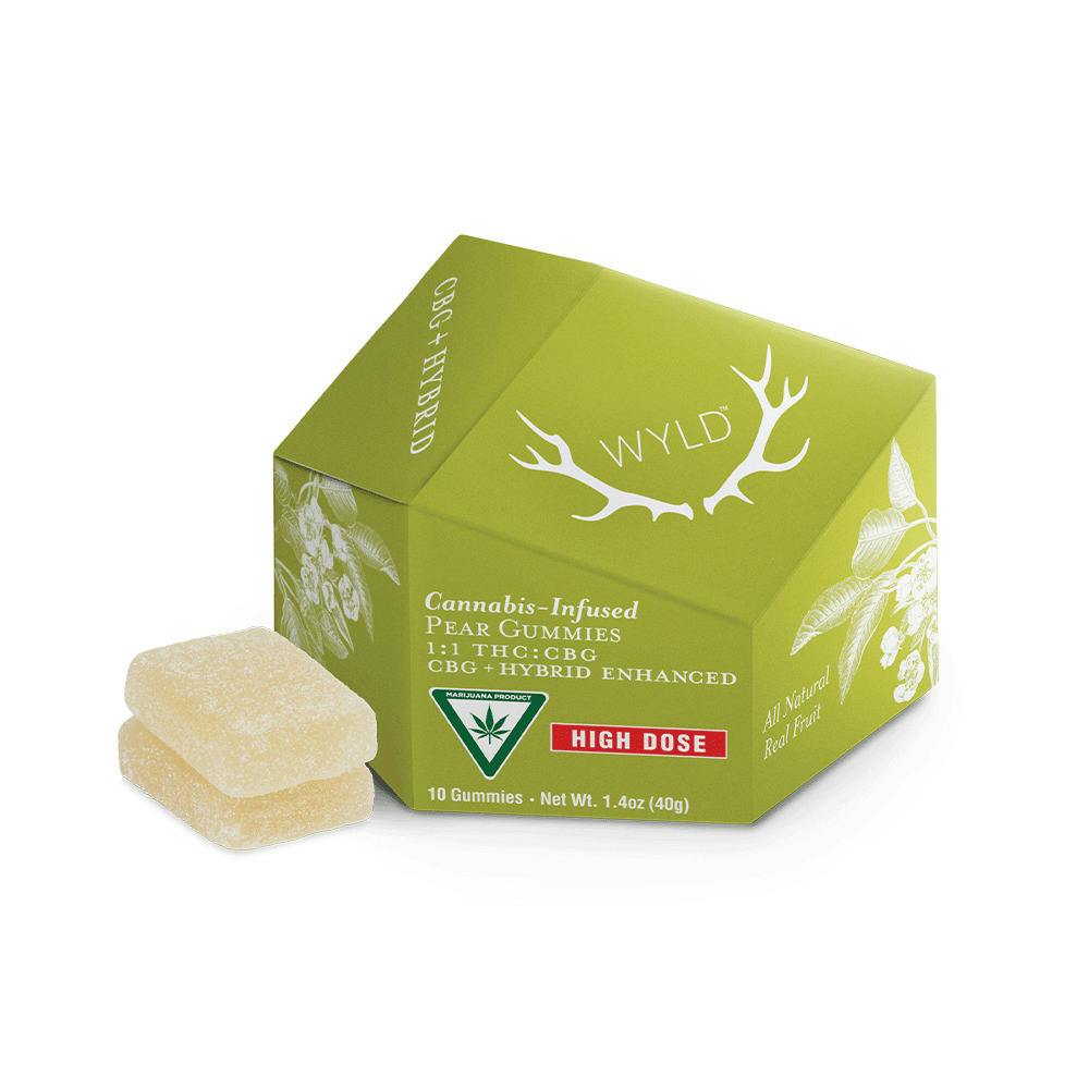WYLD - Kiwi 2:1 THC:THCv - 200mg Gummies (10x20mg)