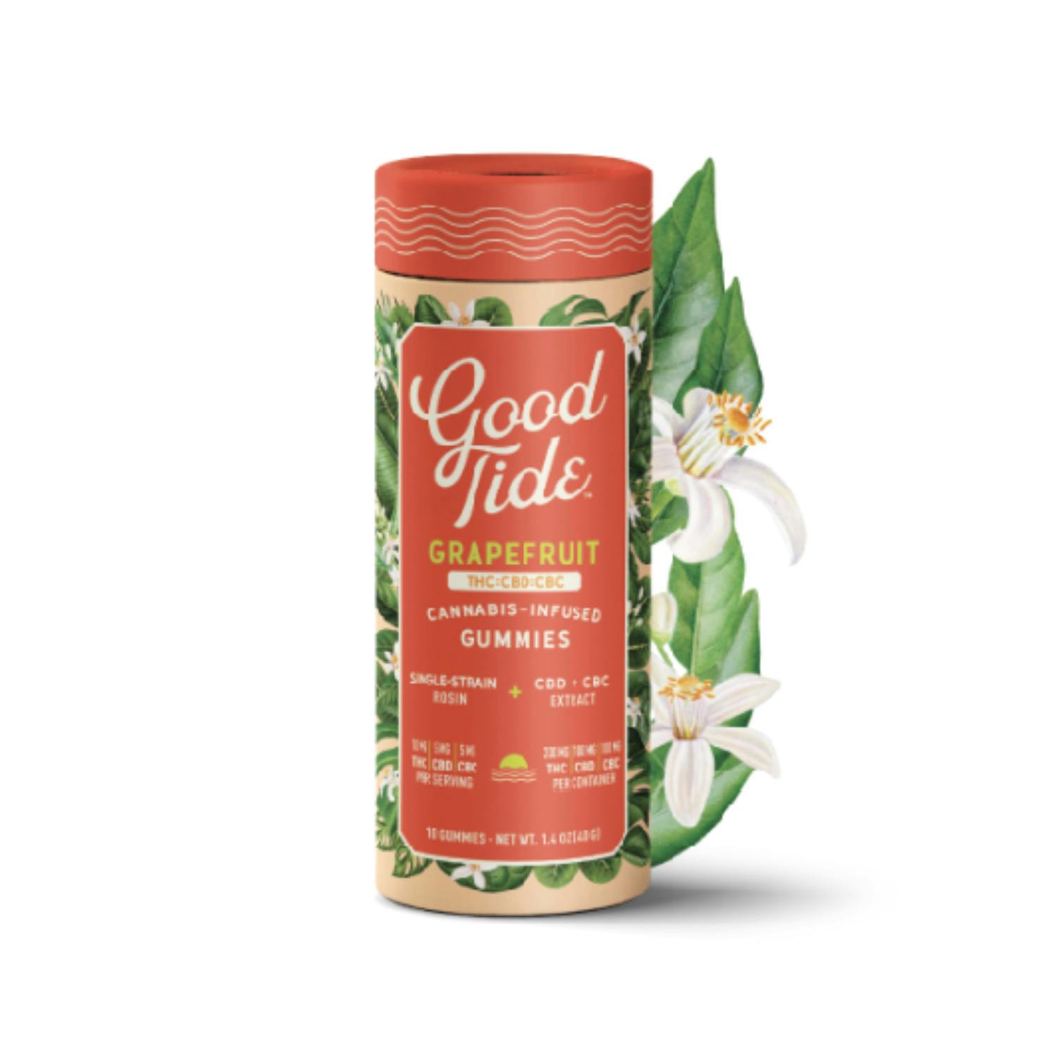 Good Tide by Wyld - Grapefruit - 200mg 2:1:1 THC:CBD:CBC