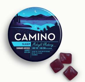 Camino - Midnight Blueberry 5:1 THC:CBN - 200mg Gummies (20mgx10)