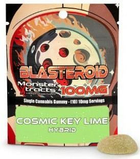 Blasteroid - Cosmic Key Lime - 100mg Single Gummy at Nirvana Cannabis - Coldwater