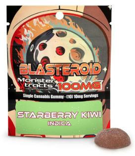 Blasteroid - StarBerry Kiwi - 100mg Single Gummy at Nirvana Cannabis - Coldwater
