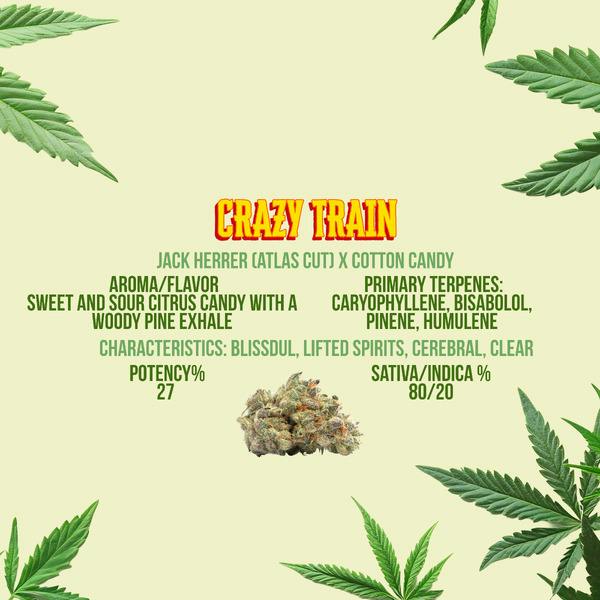 2Js - Crazy Train - Flower (3.5g)
