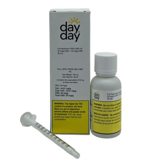 DayDay - CBG/CBD 1:1 20mg Oil 30ml