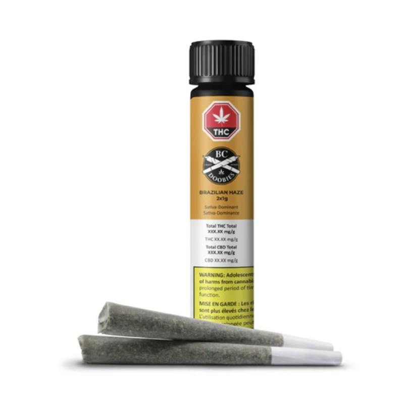 BC Doobies - Brazilian Haze Pre-Rolls 2 x 1g