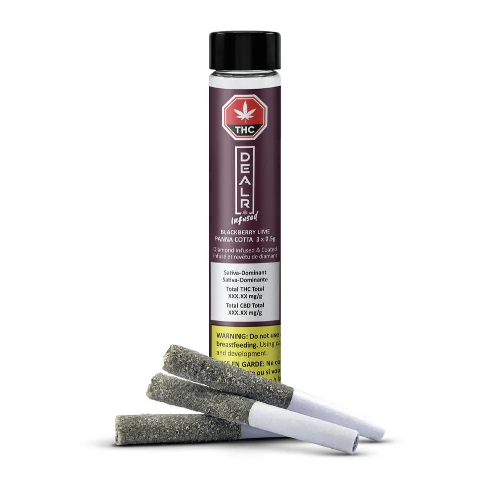 Dealr - Blackberry Lime Panna Cotta Infused Pre-Rolls 3 x 0.5g