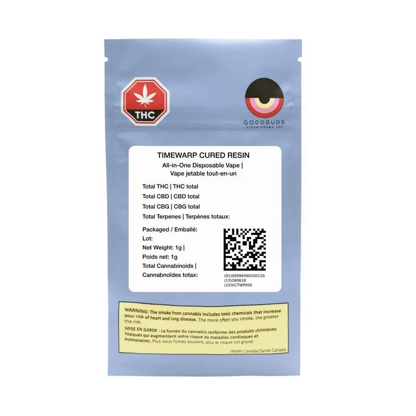 Good Buds - Organic Timewarp Resin Disposable Vape 1g