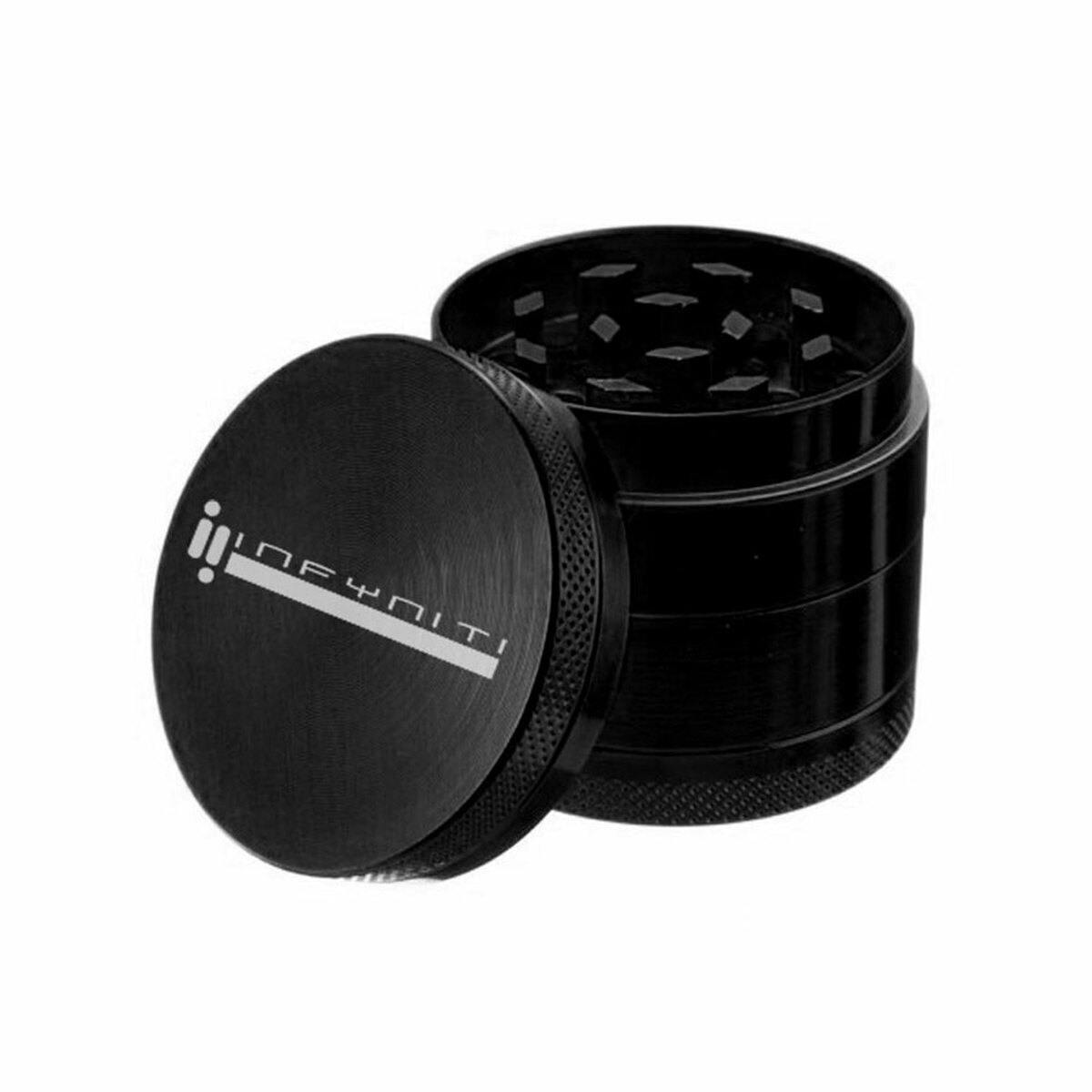Infyniti - 2.5" 4-Piece Zinc Pollinator Grinder - BK