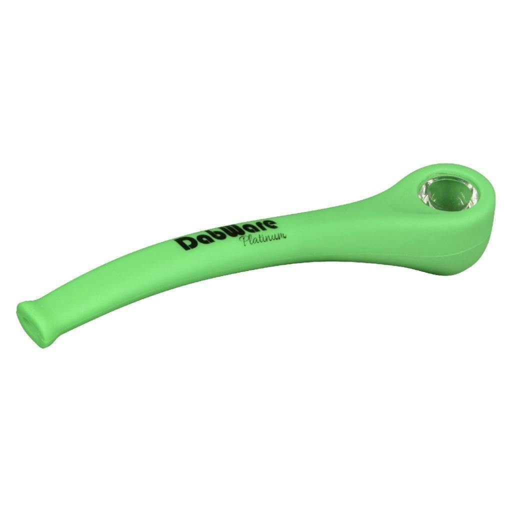 Silicone Sherlock Pipe - XL Green