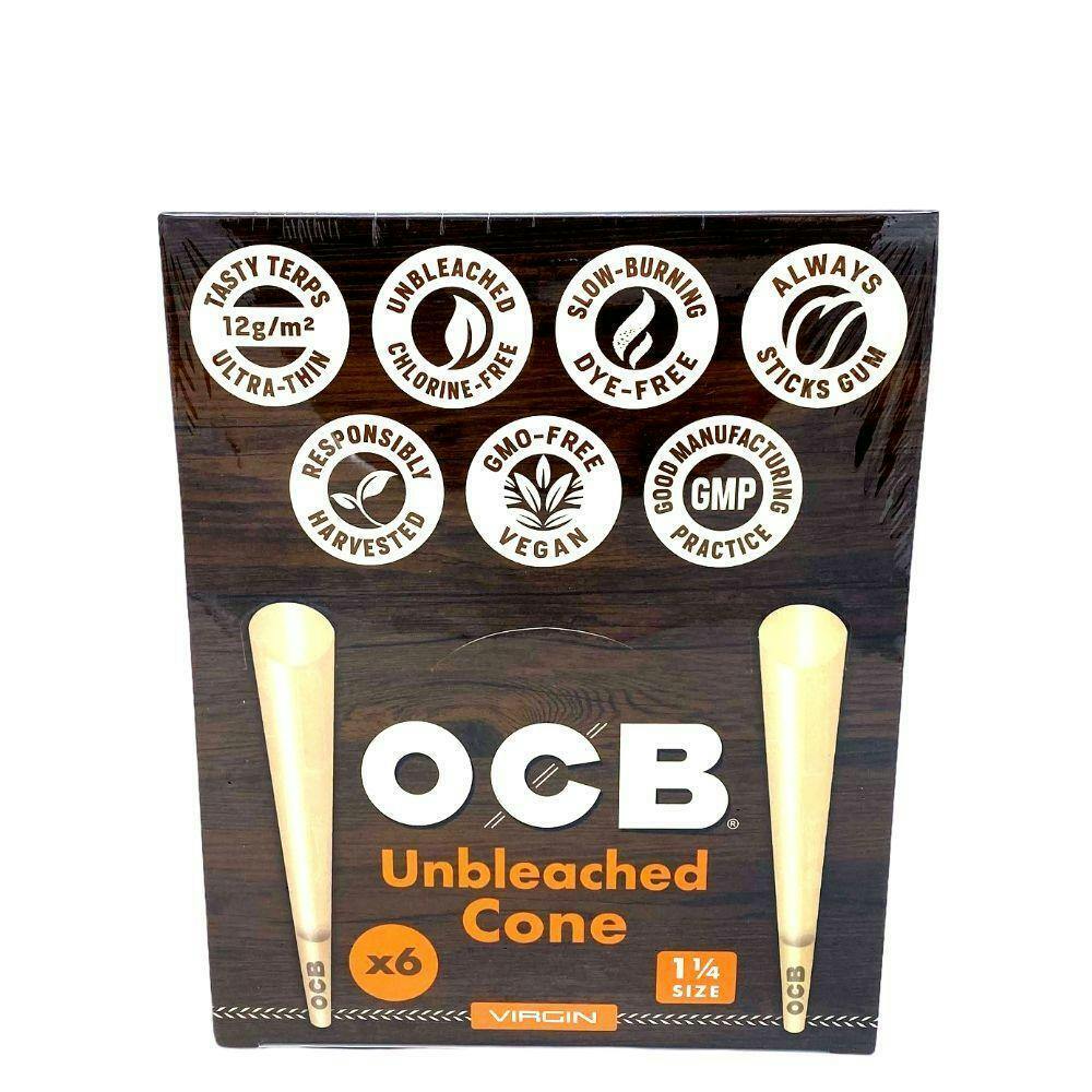 OCB - Unbleached Cones 1 1/4 - 6 pack