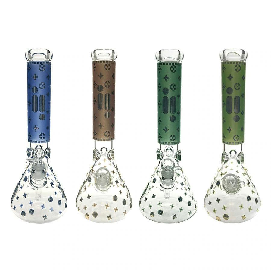 Infyniti – 14″ 7mm Star Decal Bong- Green