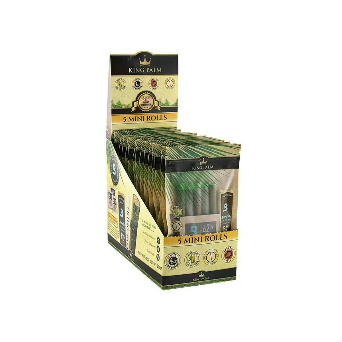 King Palm - Mini Natural Leaf Roll Pouch 5 per pack – Super Slow Burning