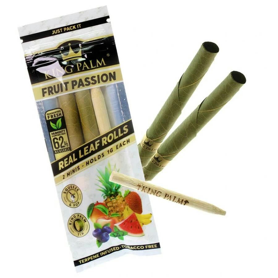 King Palm - Mini Leaf rolls Pouch 2 per pack- Fruit passion