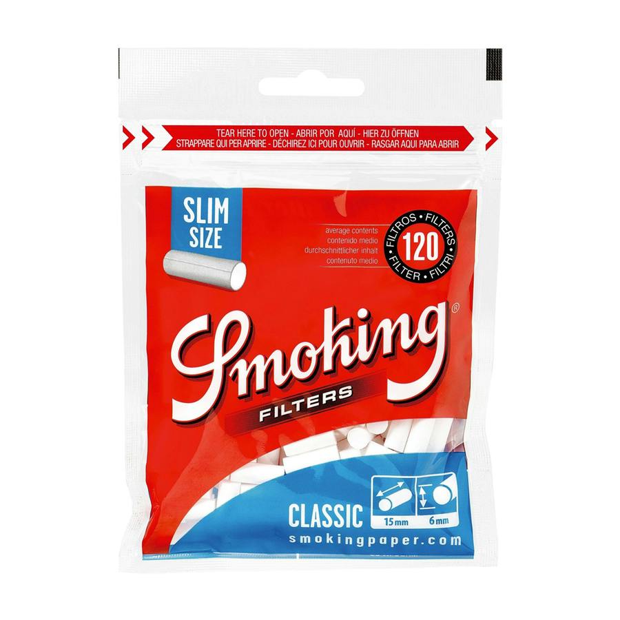Smoking Classic Filters Slim - 120 Per Pack