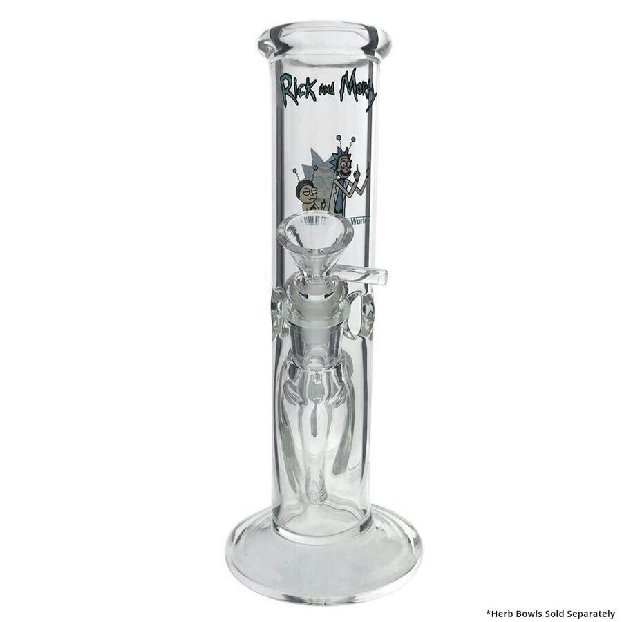 9" Rick & Morty Straight Tube Water Pipe