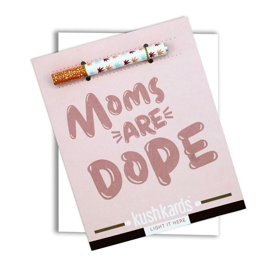 Moms are Dope One Hitter Greeting Card by KushKards