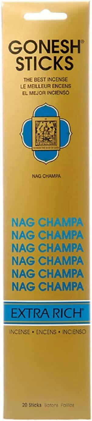 Gonesh Incense Sticks - Nag Champa - 20pk