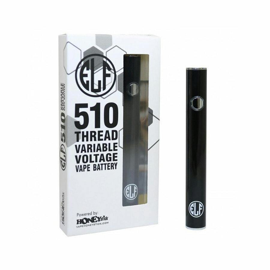 Honeystick - Elf 510 Variable Voltage Battery w/ Button - Black