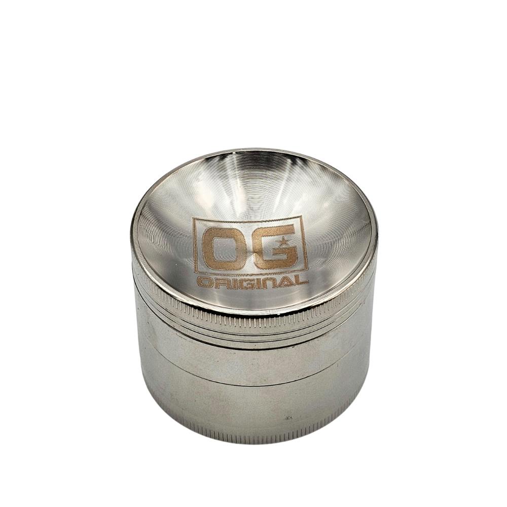 OG Original 43mm 4pc Aluminum Grinder - White Nickel