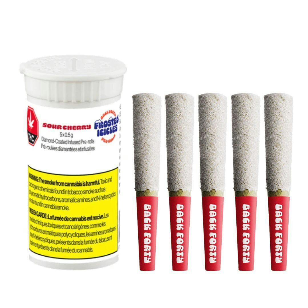 Back Forty - Frosted Icicles Infused Pre-roll - Sour Cherry - 5x0.5g