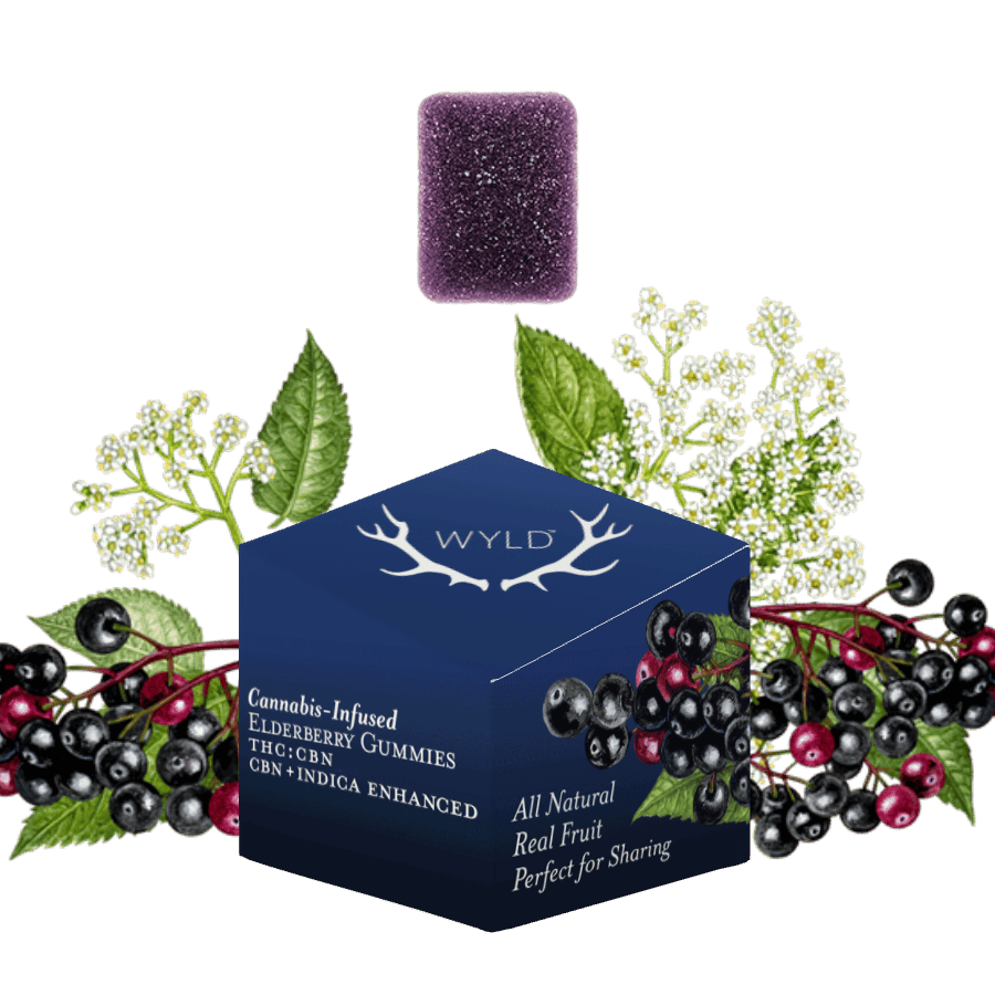 (MED) Wyld - Elderberry 5:1 - 1000mg THC:200mg CBN