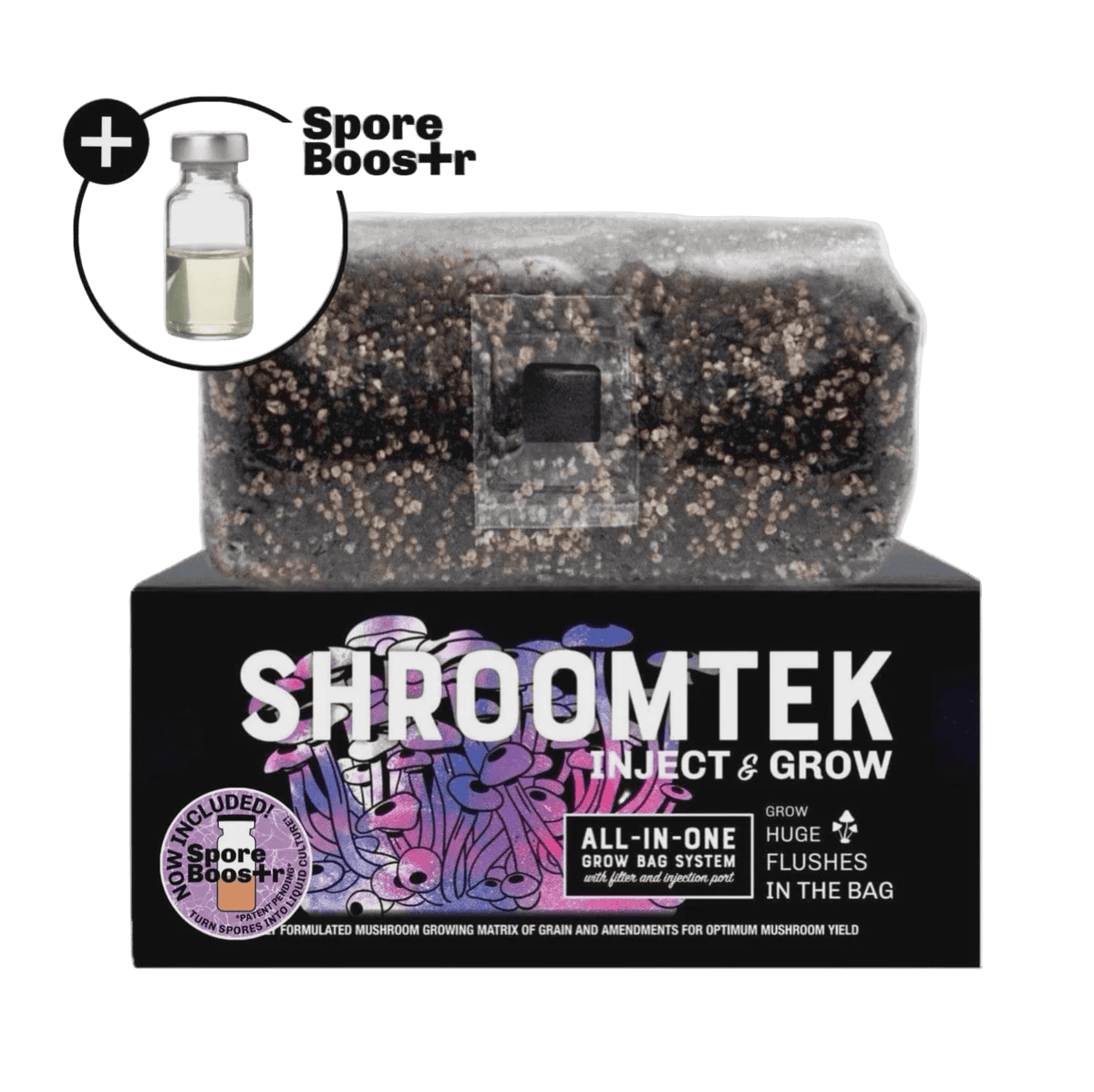 North Spore - ShroomTek' + Spore Boostr All-In-One Mushroom Grow Bag