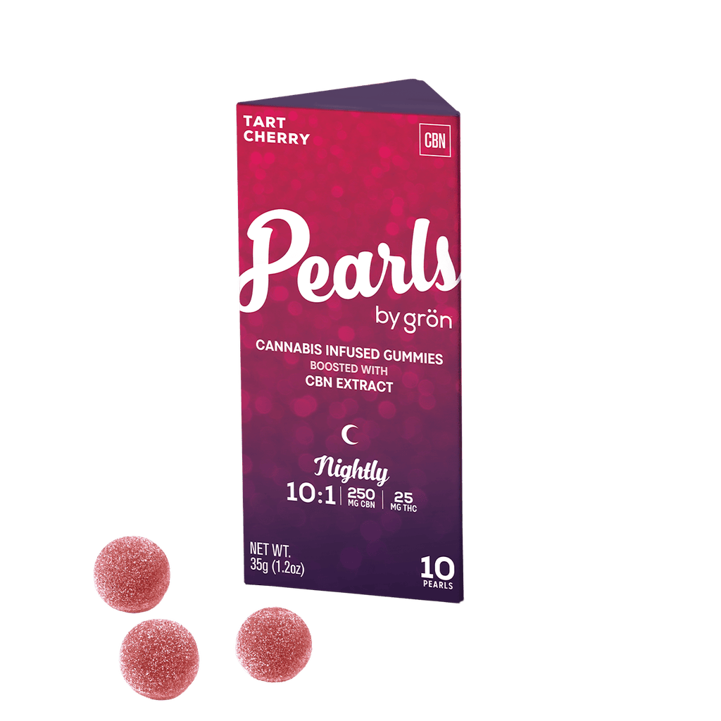 Gron Pearls Tart Cherry 10:1 CBN/THC Gummy 25mg [10pk]