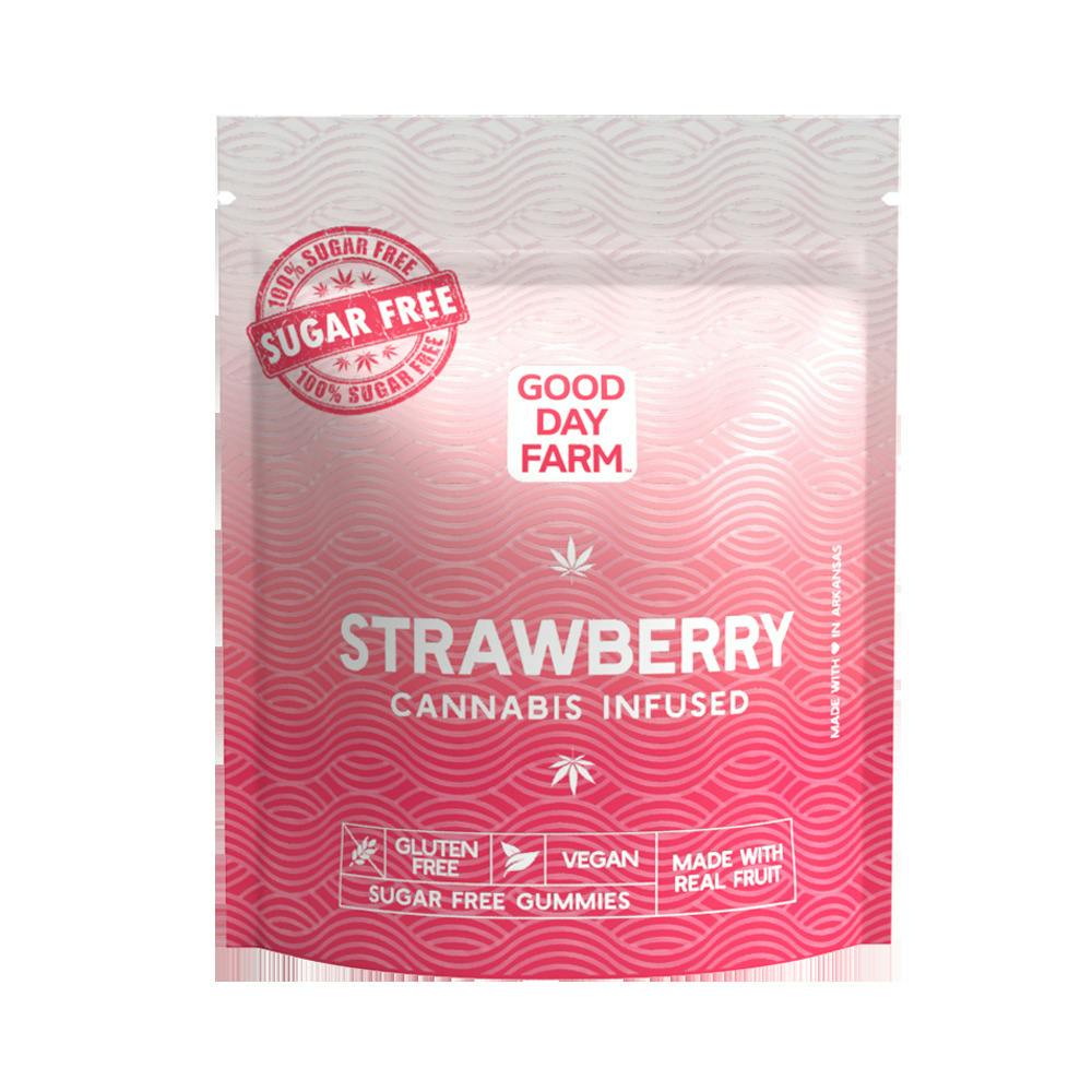 GDF: Sugar-Free Gummies | Strawberry | 200mg | 10pk at Good Day Farm Bossier City