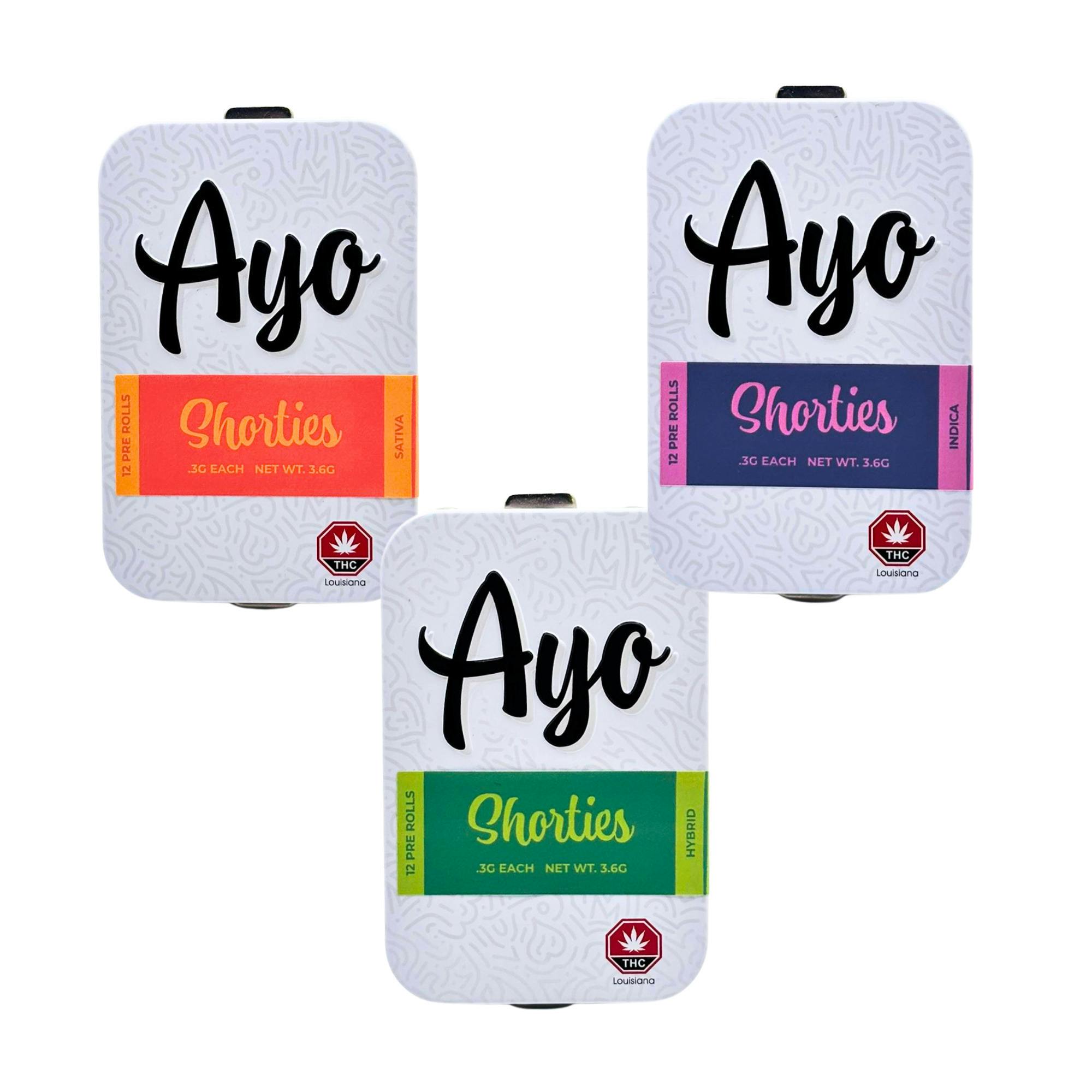 Ayo: Pre-Roll Pack | Triangle Kush | Shorties | 0.3g ea | 12pk