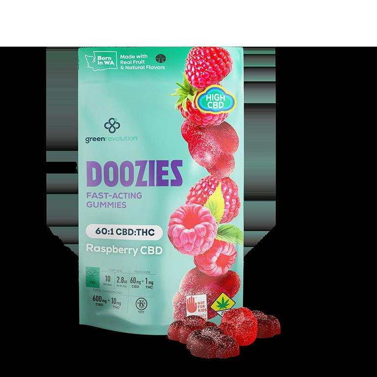 Raspberry 60:1 CBD Doozies | 10-pack