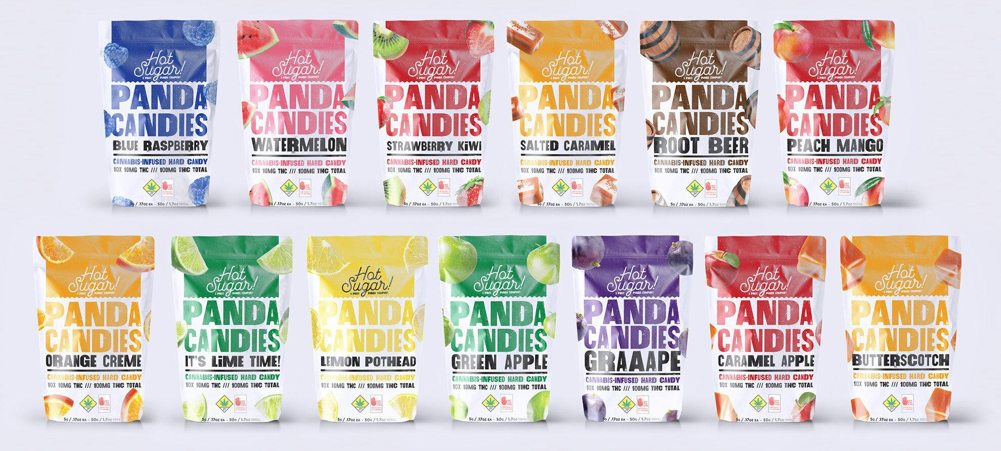 Blue Raspberry Panda Candies