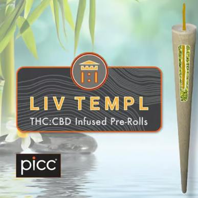 (Sativa) Lemon Meringue & CBD Sauce Rosin Liv Temple Infused Pre-Roll