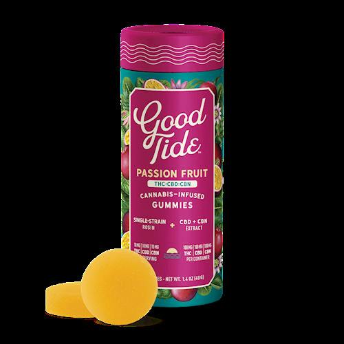 Passion Fruit 1:1:1 CBD|CBN Solventless Hash Rosin Gummies | 300mg (DOH)