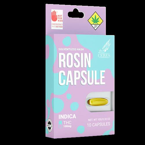 Rosin Indica Capsules 10-pack | 100mg (DOH)
