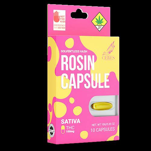 Rosin Sativa Capsules 10-pack | 100mg (DOH)