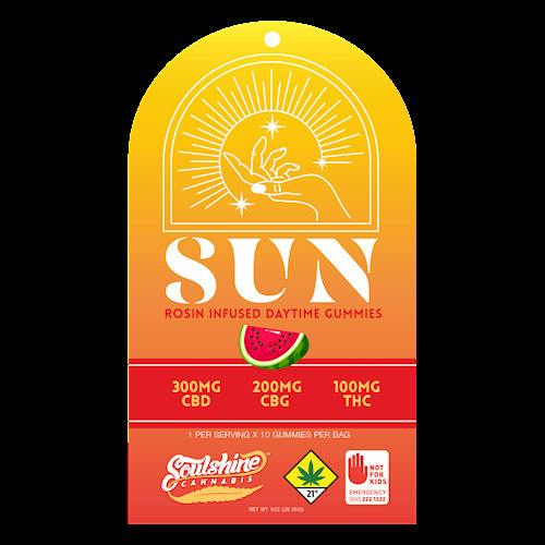 3:2:1 Pineapple Sun Gummies 10-pack | 600mg (DOH)