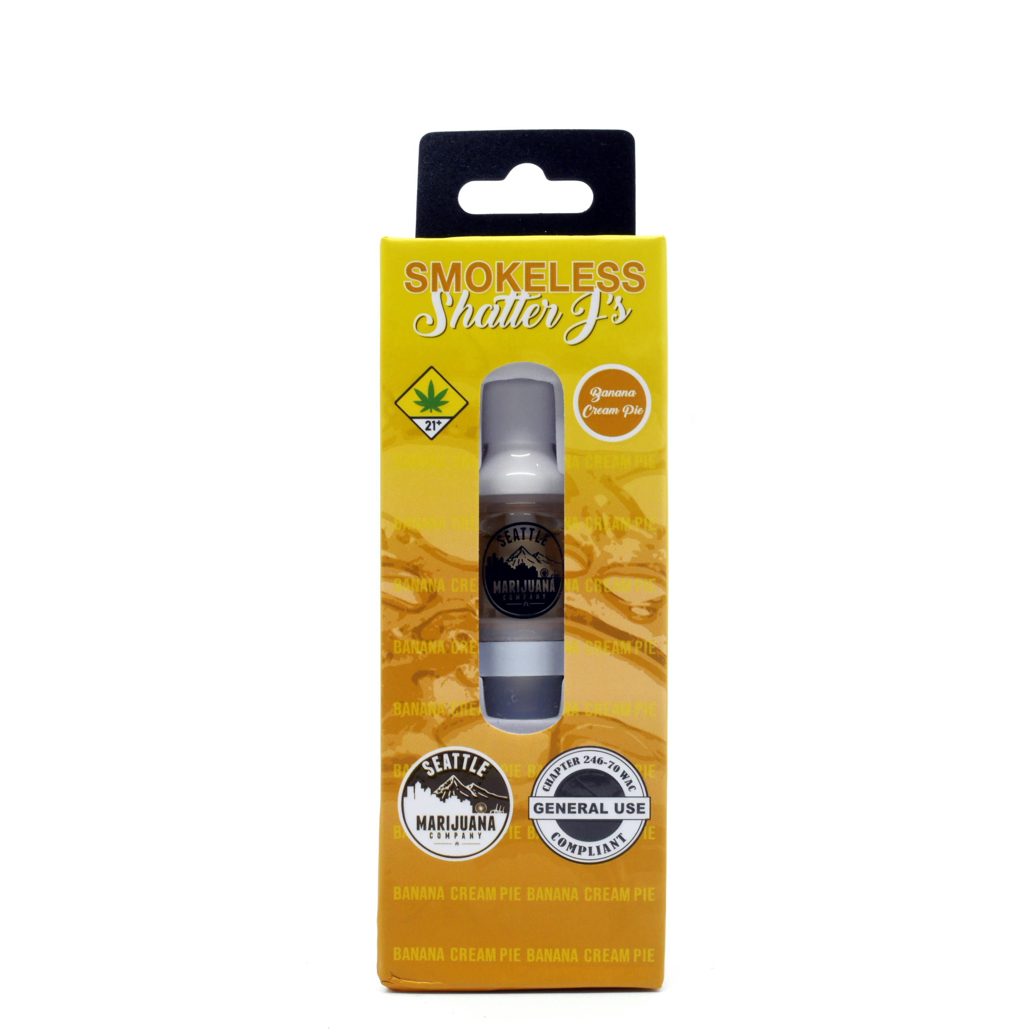 Banana Cream Pie Smokeless Shatter J's Cartridge | 1g (DOH)