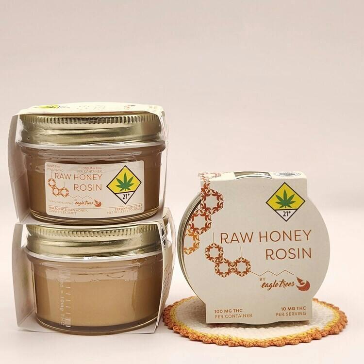 Raw Rosin Honey | 100mg | 3.3 fl oz (DOH)