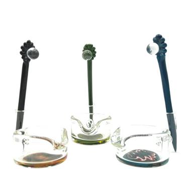 Mystical Staff Glass Dabber w/ Mixing Tray